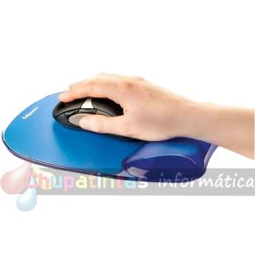 Fellowes Crystal Alfombrilla con Reposamuñecas de Gel Azul-3