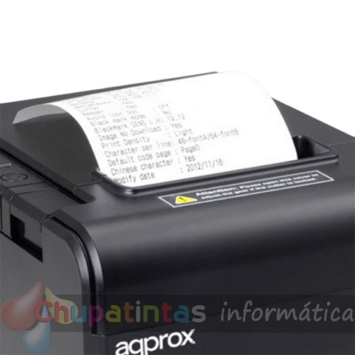 Approx Impresora Térmica de Recibos - Resolución 203dpi - Velocidad 200mm/s - USB, RS232 y RJ11 - Auto-Corte y Corte Manual-2