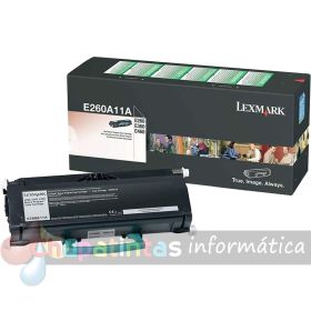 Lexmark E260/E360/E460/E462 Negro Cartucho de Tóner Original - E260A11E