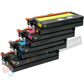 Dell 3110/3115 Pack Ahorro 4 Cartuchos de Tóner Genéricos