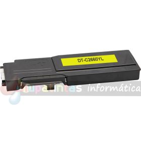 Dell C2660DN/C2665DNF Amarillo Cartucho de Tóner Genérico -1