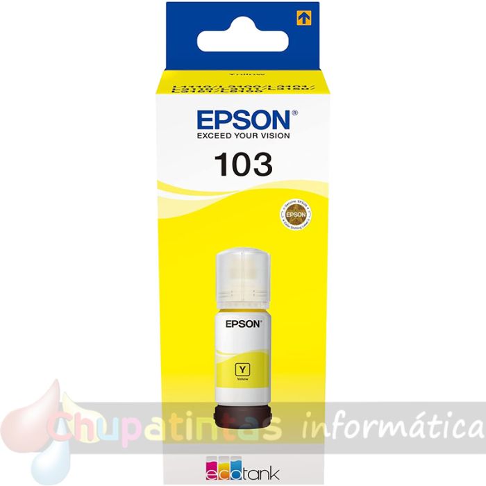 Epson 103 Amarillo - Botella de Tinta Original C13T00S44A10-1