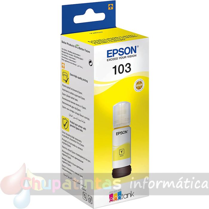 Epson 103 Amarillo - Botella de Tinta Original C13T00S44A10-2