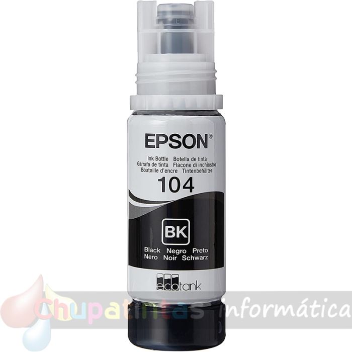 Epson 104 Negro - Botella de Tinta Original C13T00P140-4