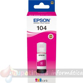 Epson 104 Magenta - Botella de Tinta Original C13T00P340-1