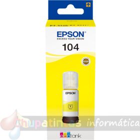 Epson 104 Amarillo - Botella de Tinta Original C13T00P440-1
