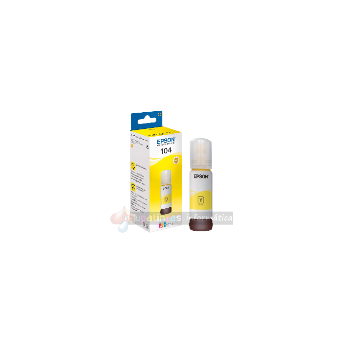 Epson 104 Amarillo - Botella de Tinta Original C13T00P440-3