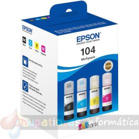 Epson 104 - Multipack de Botellas de Tinta Originales C13T00P640
