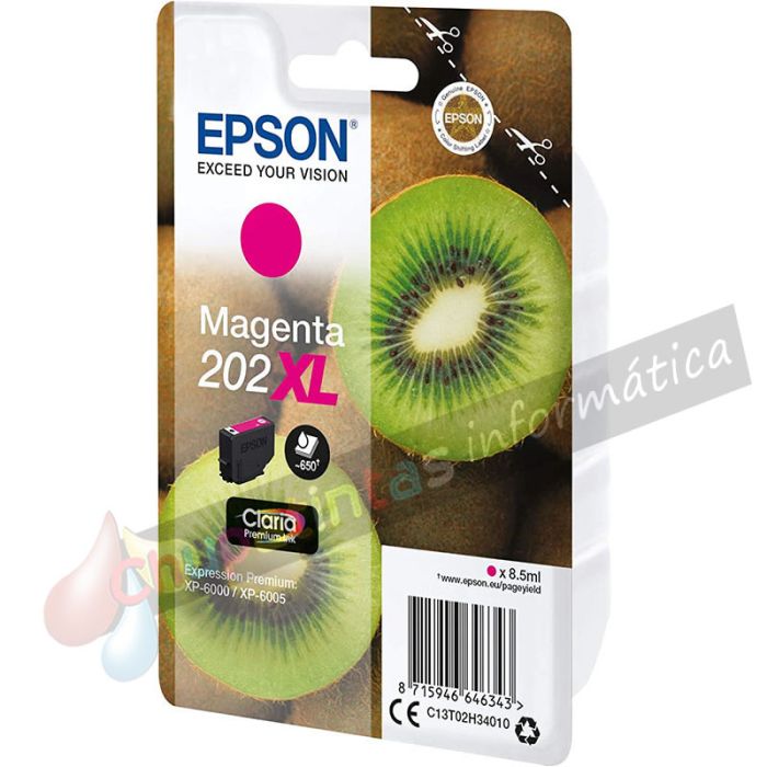 Epson 202XL Magenta Cartucho de Tinta Original - C13T02H34010-1