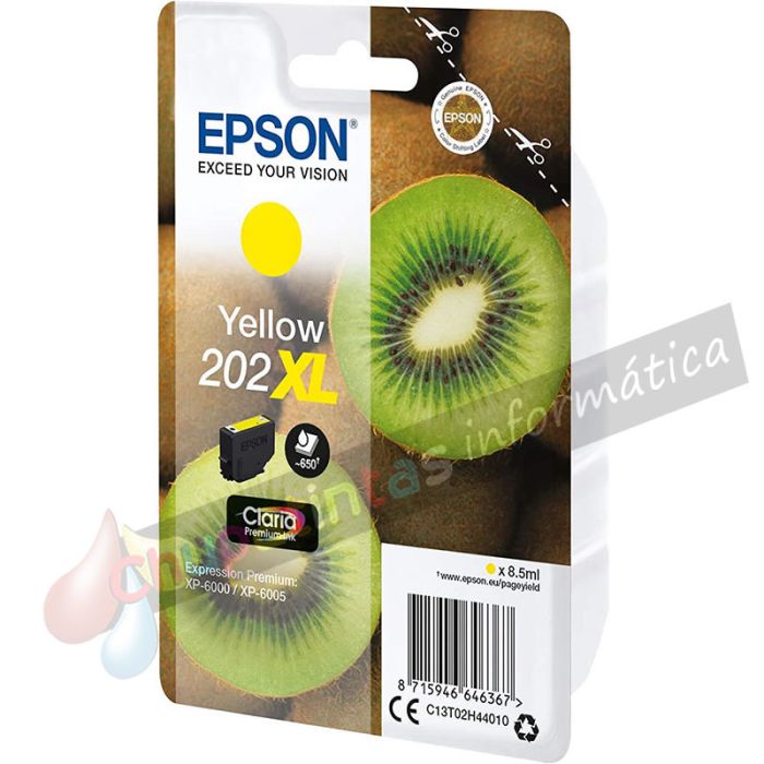 Epson 202XL Amarillo Cartucho de Tinta Original - C13T02H44010-2