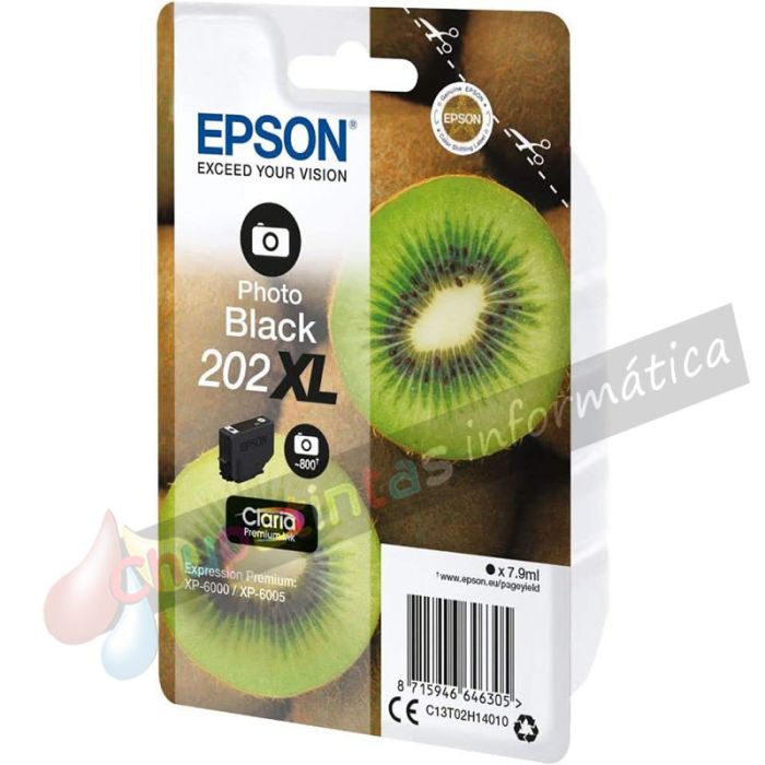 Epson 202XL Negro Photo Cartucho de Tinta Original - C13T02H14010-2
