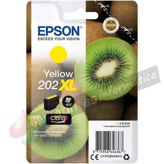 Epson 202XL Amarillo Cartucho de Tinta Original - C13T02H44010-1