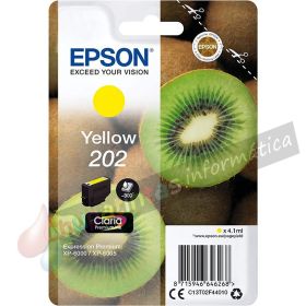 Epson 202 Amarillo Cartucho de Tinta Original - C13T02F44010