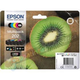 Epson 202 Pack de 5 Cartuchos de Tinta Originales - C13T02E74010