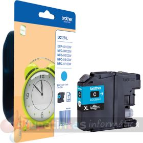 Brother LC125XL Cian Cartucho de Tinta Original - LC125XLCBP