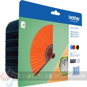 Brother LC129XL/LC125XL Pack de 4 Cartuchos de Tinta Originales - LC129XLVALBP