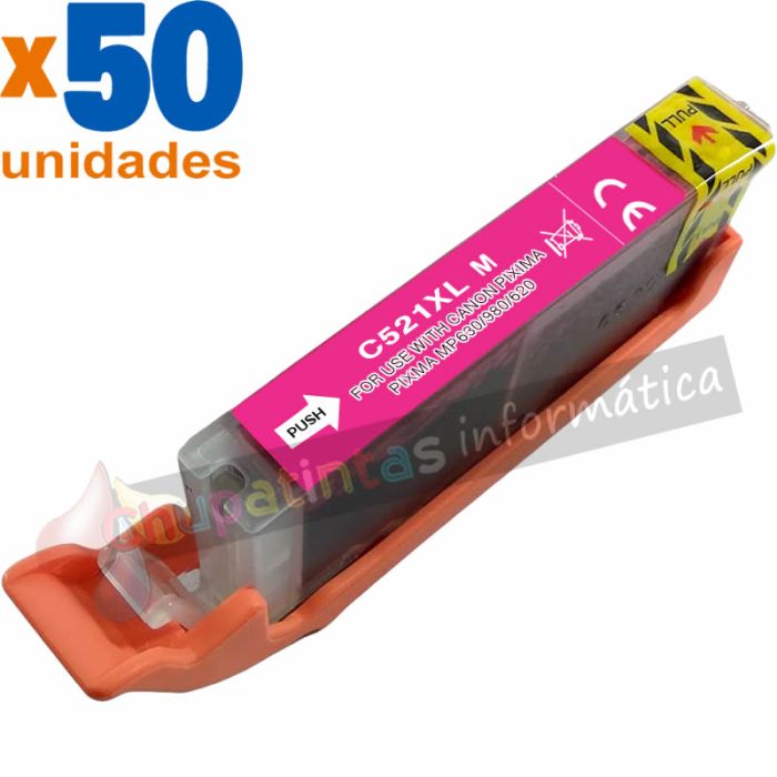 BULK - Canon CLI521 Magenta Cartucho de Tinta Genérico - Reemplaza 2935B001