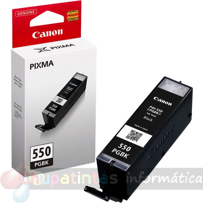 Canon PGI550 Negro Cartucho de Tinta Pigmentada Original - 6496B001-1