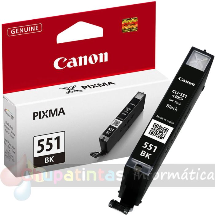 Canon CLI551 Negro Cartucho de Tinta Original - 6508B001-3