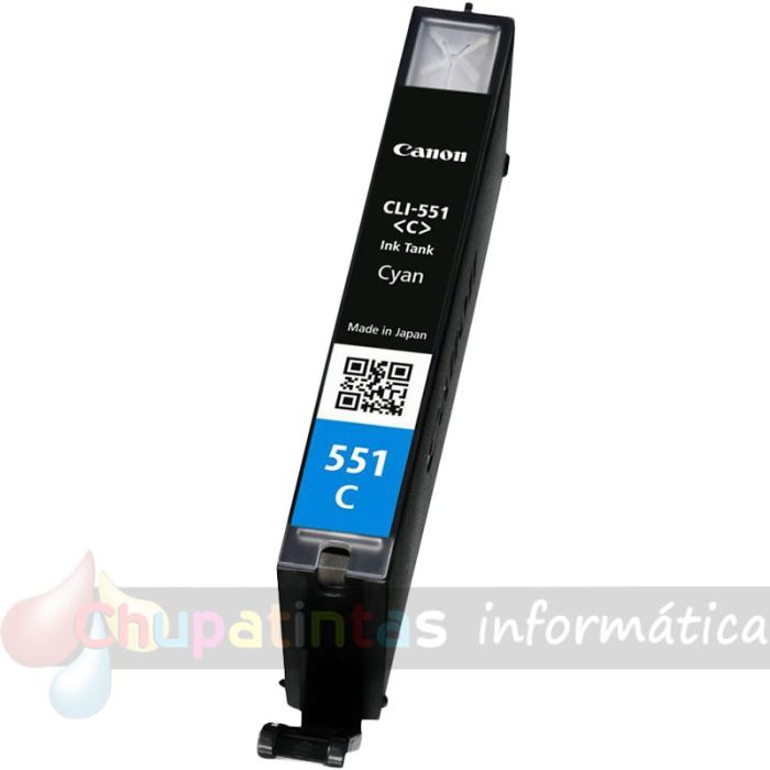 Canon CLI551 Cian Cartucho de Tinta Original - 6509B001-2