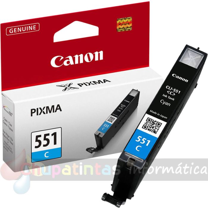 Canon CLI551 Cian Cartucho de Tinta Original - 6509B001-3
