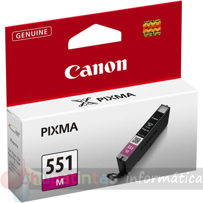 Canon CLI551 Magenta Cartucho de Tinta Original - 6510B001-1