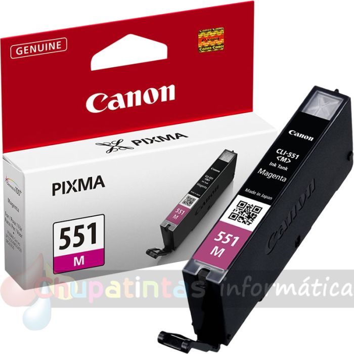 Canon CLI551 Magenta Cartucho de Tinta Original - 6510B001-3
