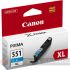 Canon CLI551XL Cian Cartucho de Tinta Original - 6444B001-1