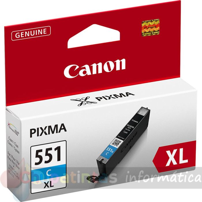 Canon CLI551XL Cian Cartucho de Tinta Original - 6444B001-1