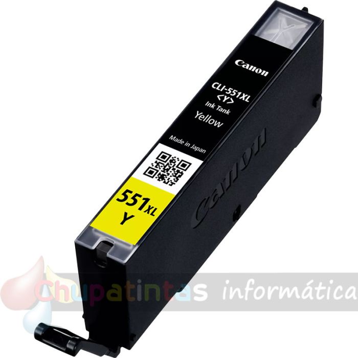 Canon CLI551XL Amarillo Cartucho de Tinta Original - 6446B001-2