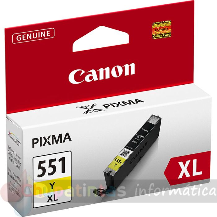 Canon CLI551XL Amarillo Cartucho de Tinta Original - 6446B001-1