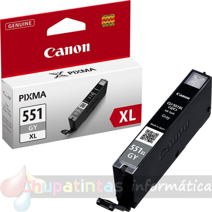 Canon CLI551XL Gris Cartucho de Tinta Original - 6447B001-3