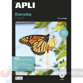Apli Papel Fotográfico Everyday A4 180gr - Acabado Brillante - 100 Hojas-1