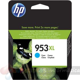 HP 953XL Cian Cartucho de Tinta Original - F6U16AE