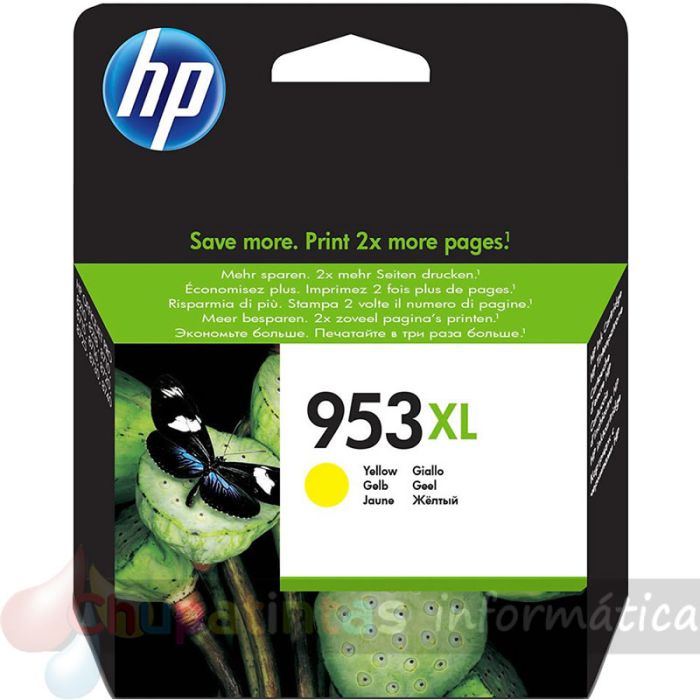 HP 953XL Amarillo Cartucho de Tinta Original - F6U18AE