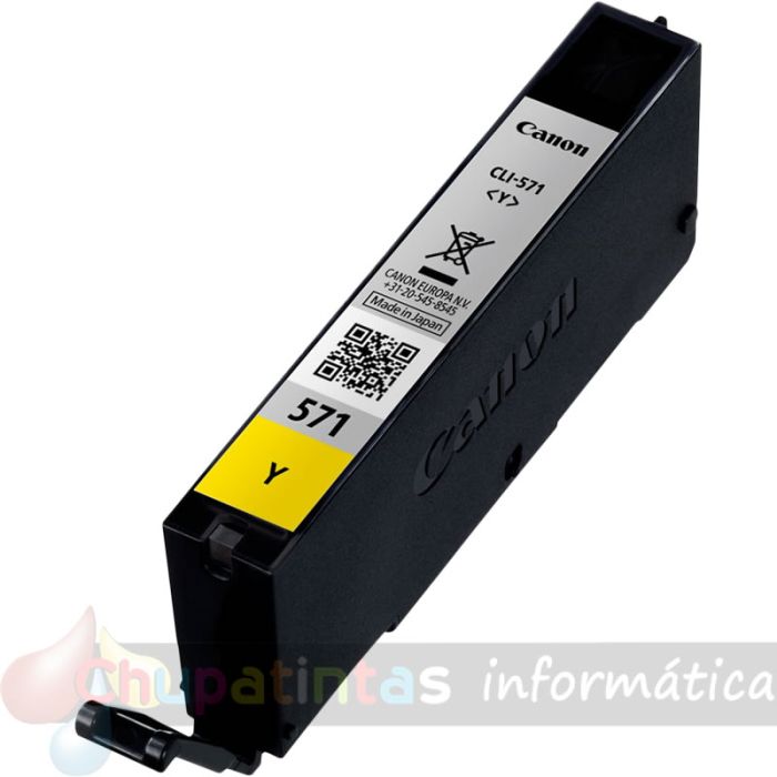 Canon CLI571 Amarillo Cartucho de Tinta Original - 0388C001-2