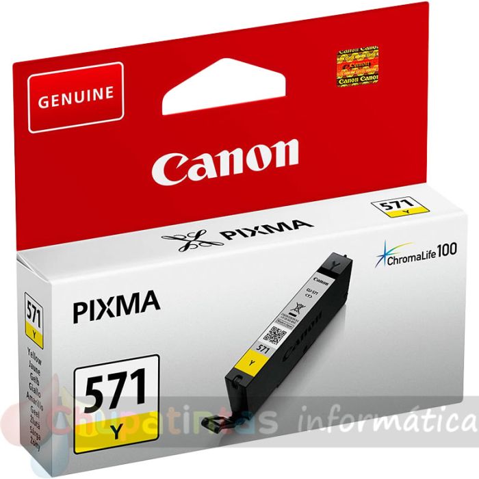 Canon CLI571 Amarillo Cartucho de Tinta Original - 0388C001-1