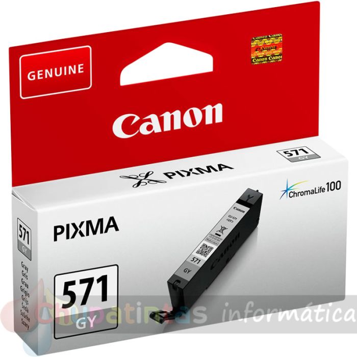 Canon CLI571 Gris Cartucho de Tinta Original - 0389C001-1