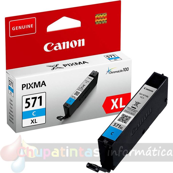 Canon CLI571XL Cian Cartucho de Tinta Original - 0332C001