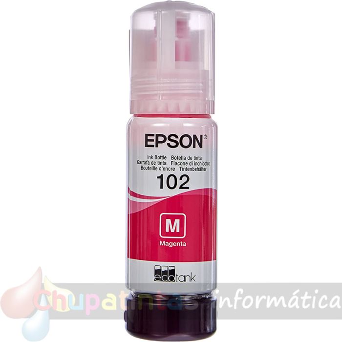Epson 102 Magenta - Botella de Tinta Original C13T03R340-3