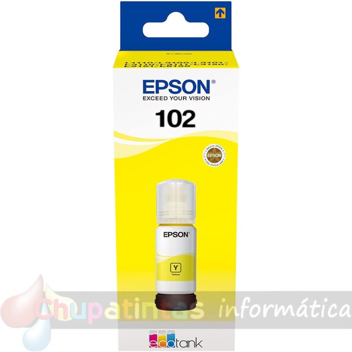 Epson 102 Amarillo - Botella de Tinta Original C13T03R440-1