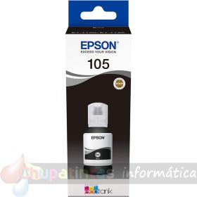 Epson 105 Negro - Botella de Tinta Pigmentada Original C13T00Q140-1
