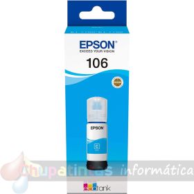 Epson 106 Cian - Botella de Tinta Original C13T00R240-1
