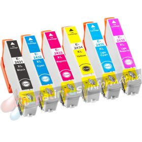 Epson T2428 (24XL) Pack de 6 Cartuchos de Tinta Genéricos