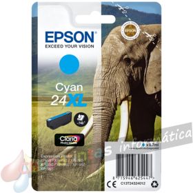 Epson T2432 (24XL) Cian Cartucho de Tinta Original - C13T24324012