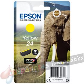 Epson T2424 (24) Amarillo Cartucho de Tinta Original - C13T24244012