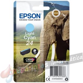 Epson T2425 (24) Cian Light Cartucho de Tinta Original - C13T24254012