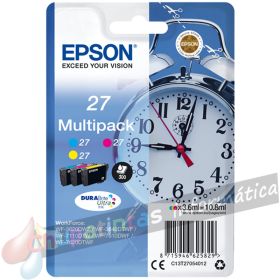Epson T2705 (27) Pack de 3 Cartuchos de Tinta Originales - C13T27054012-1
