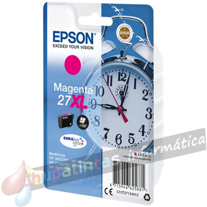 Epson T2713 (27XL) Magenta Cartucho de Tinta Original - C13T27134012-2