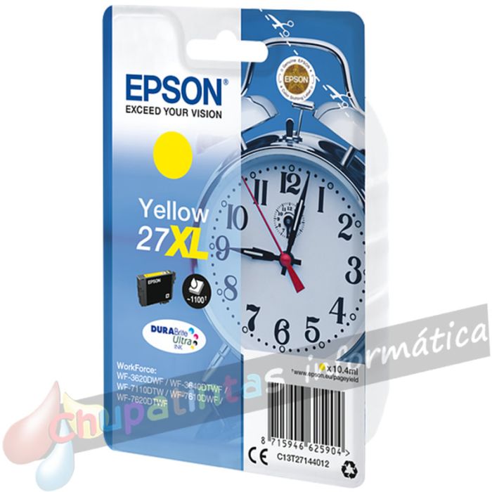 Epson T2714 (27XL) Amarillo Cartucho de Tinta Original - C13T27144012-2